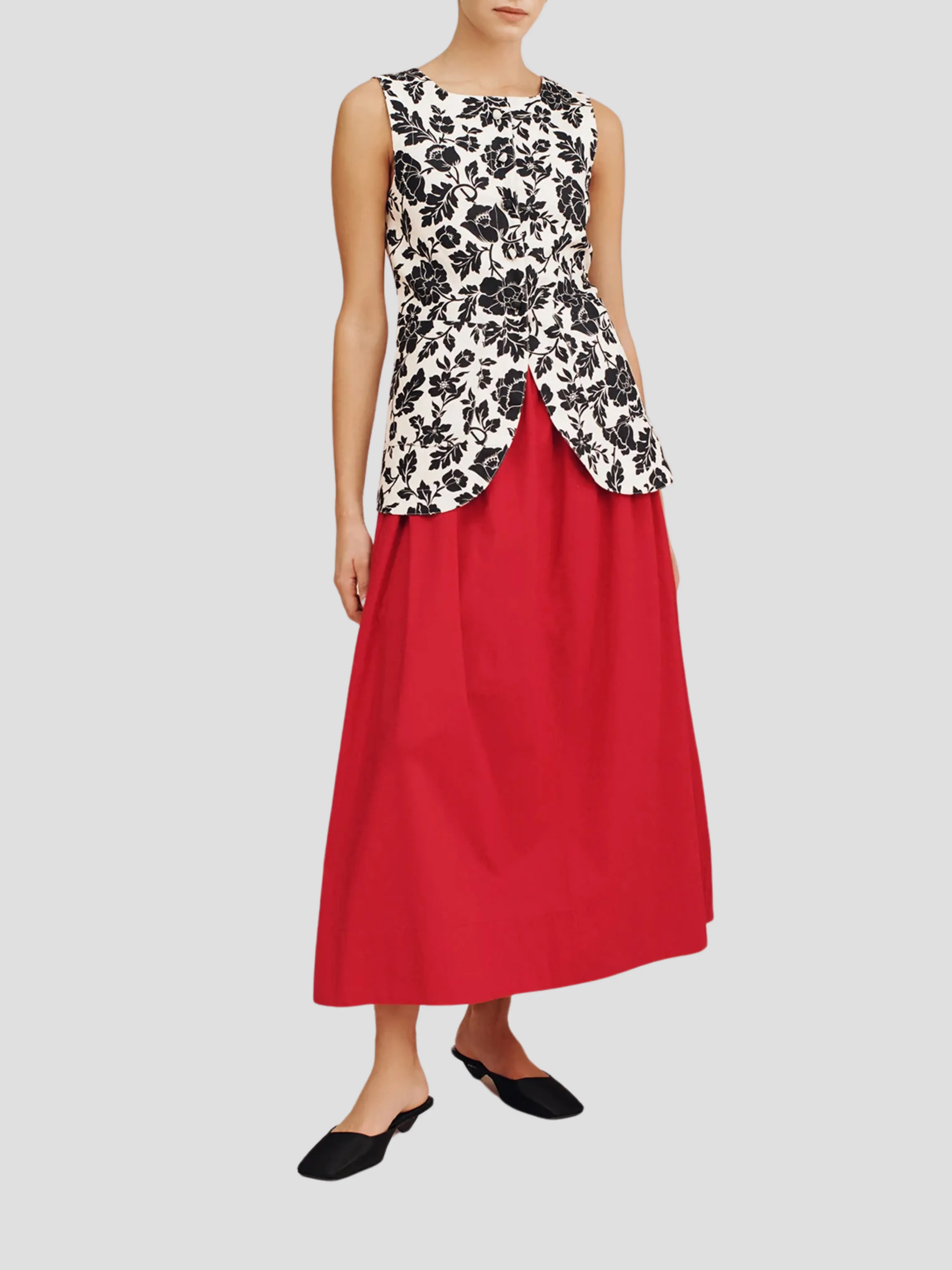 Sylvie Skirt in Ruby Red