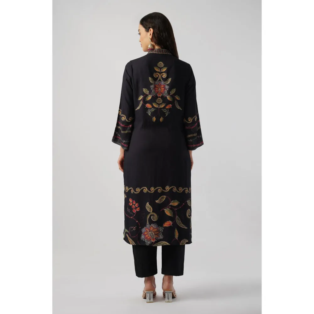 TAHILIYA Women Black Kurta with Pant and Dupatta (Set of 3)