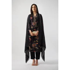 TAHILIYA Women Black Kurta with Pant and Dupatta (Set of 3)