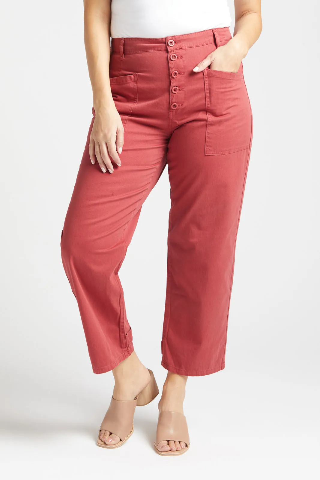 Tammy Trousers Crimson Red