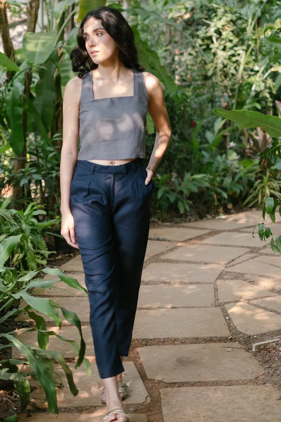 The Linen Pleated Trousers