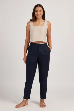 The Linen Pleated Trousers