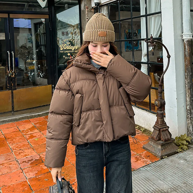 Thickened Windproof Quilted Zip Up Puffer Vest for Women