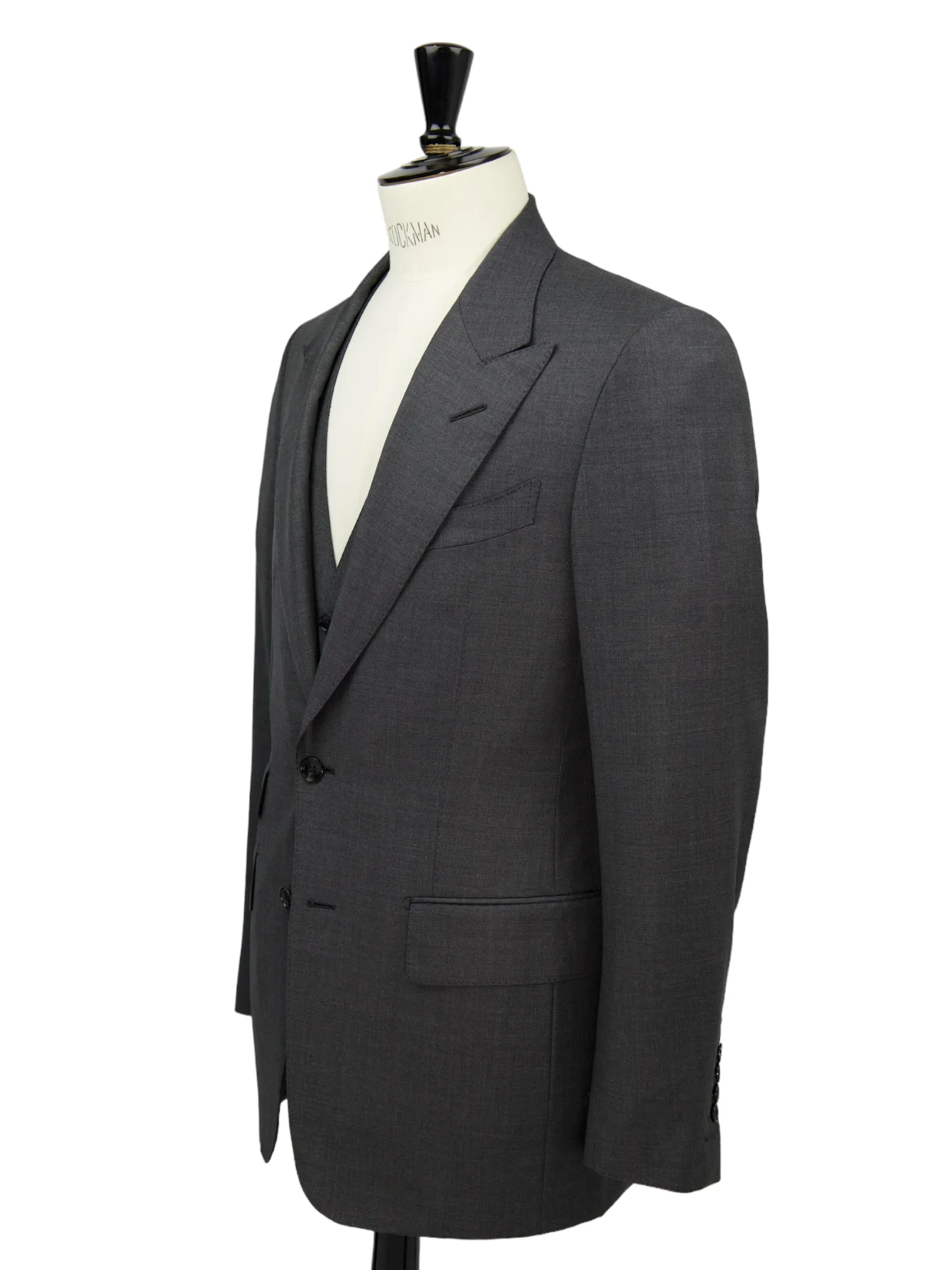 Tom Ford Light Grey Sharkskin Shelton Suit