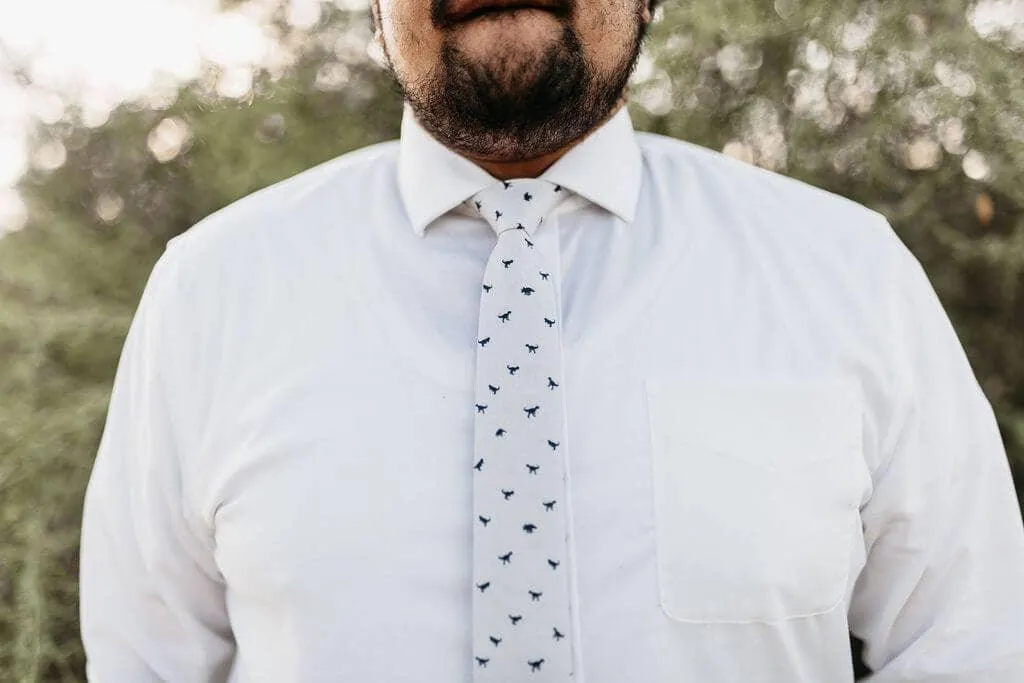 Tough Apparel - Cream Dinosaur Ties