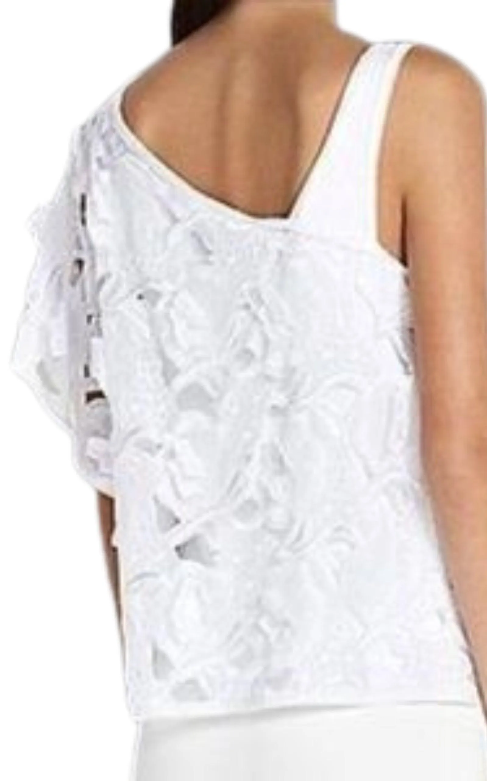 Ulla Asymmetrical Embroidered Top