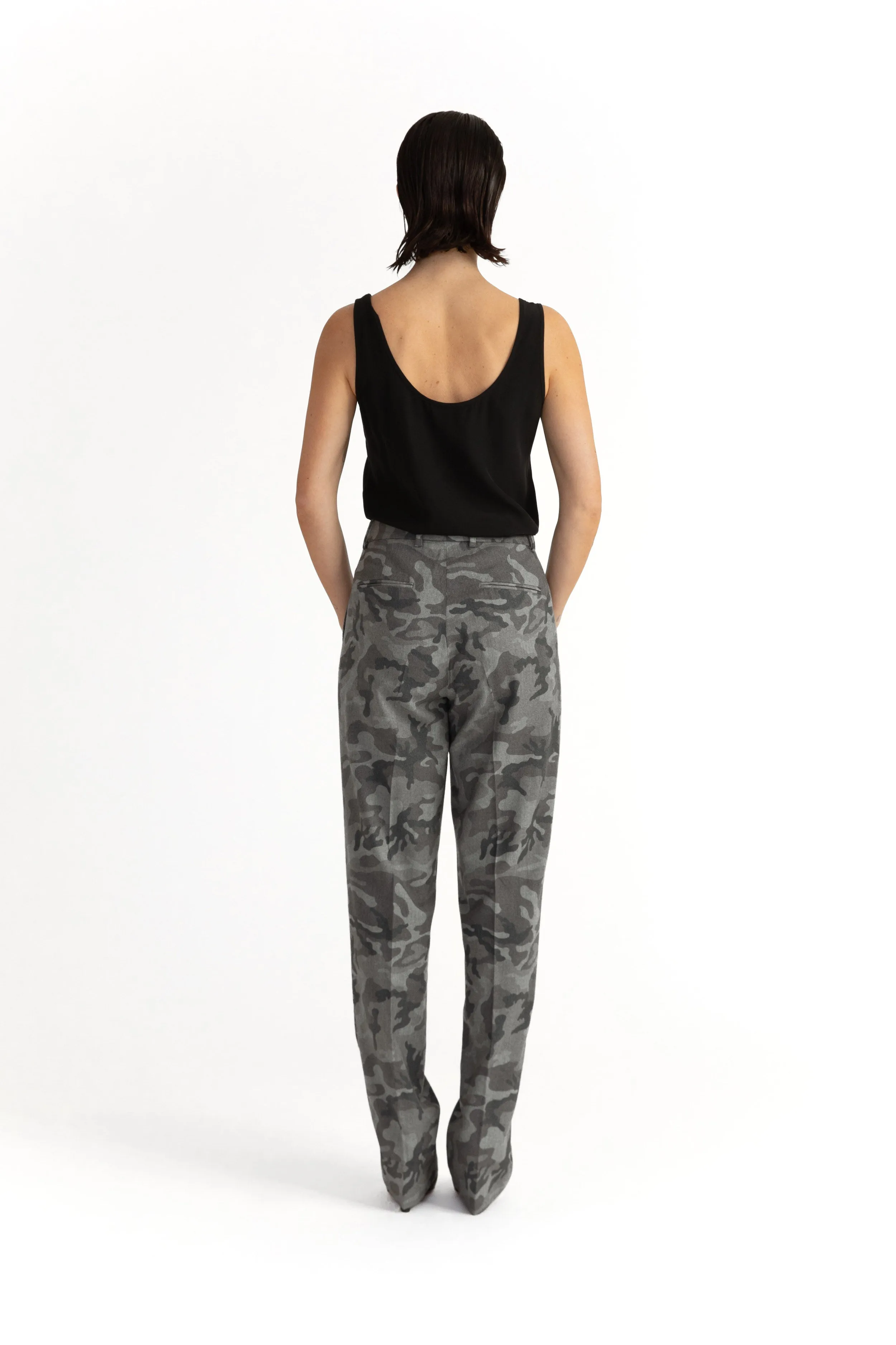 Umea Trousers - Tapered trousers in grey