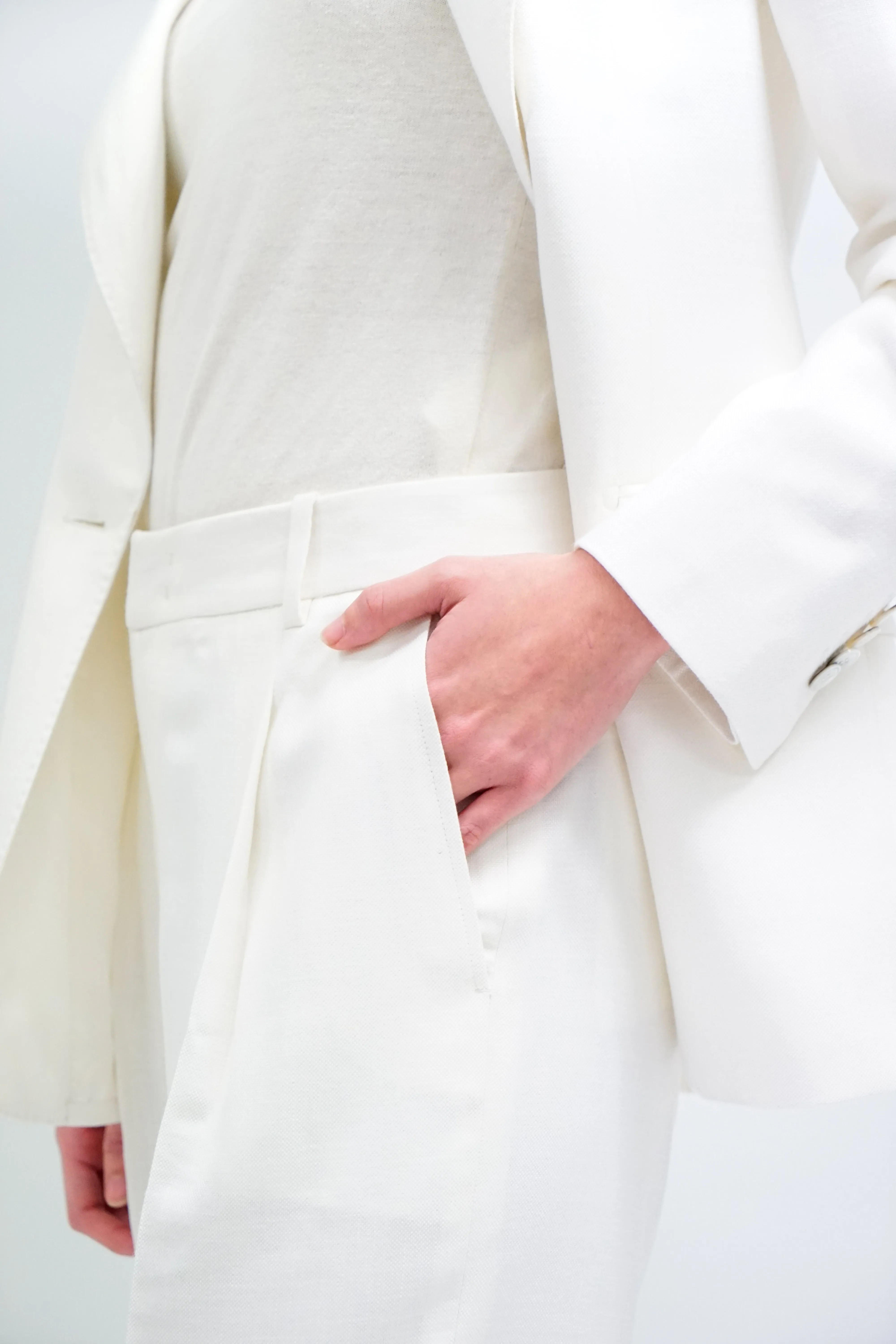 Umea Trousers - Tapered trousers in white