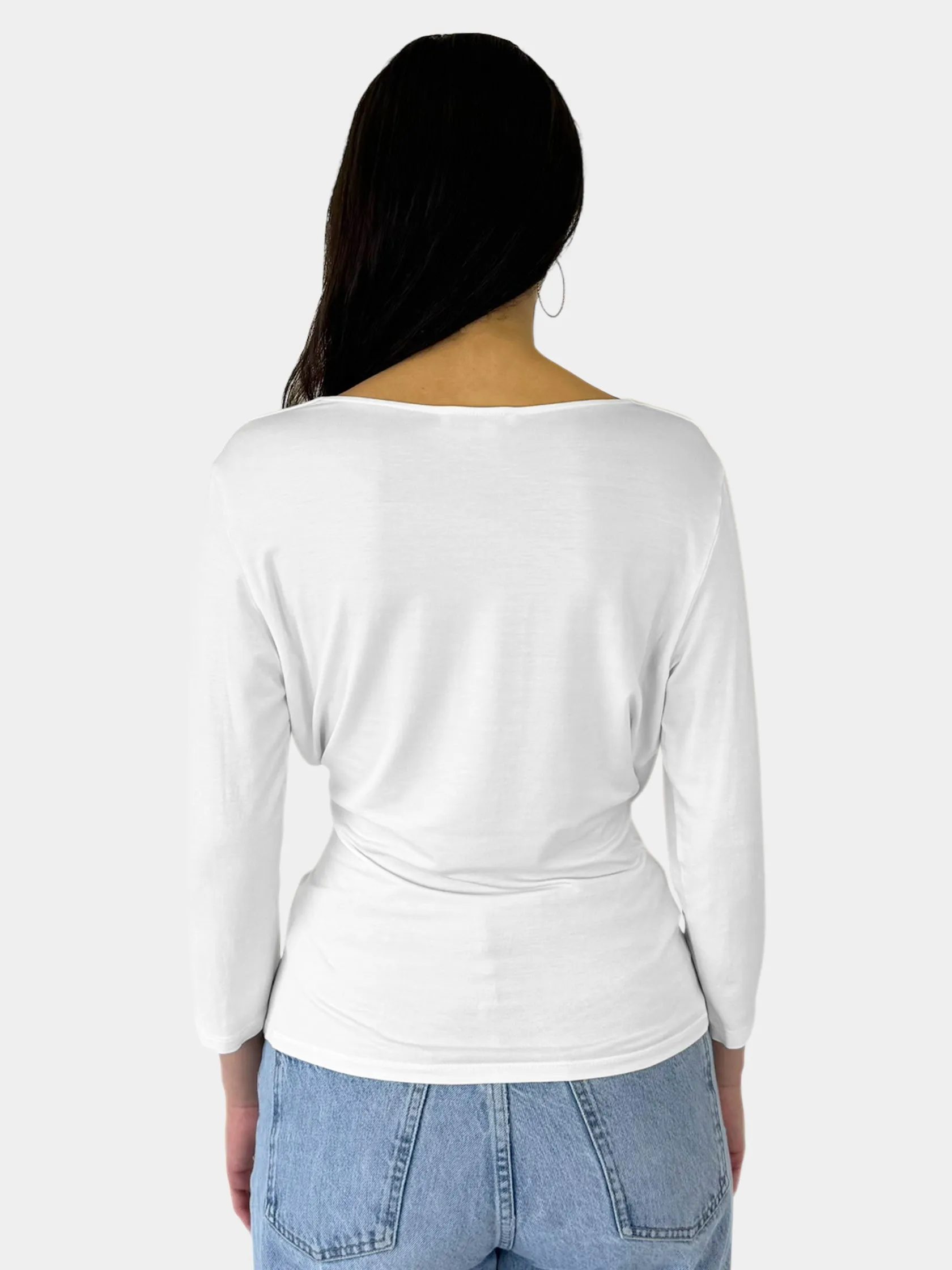 V-Neck Draped Top