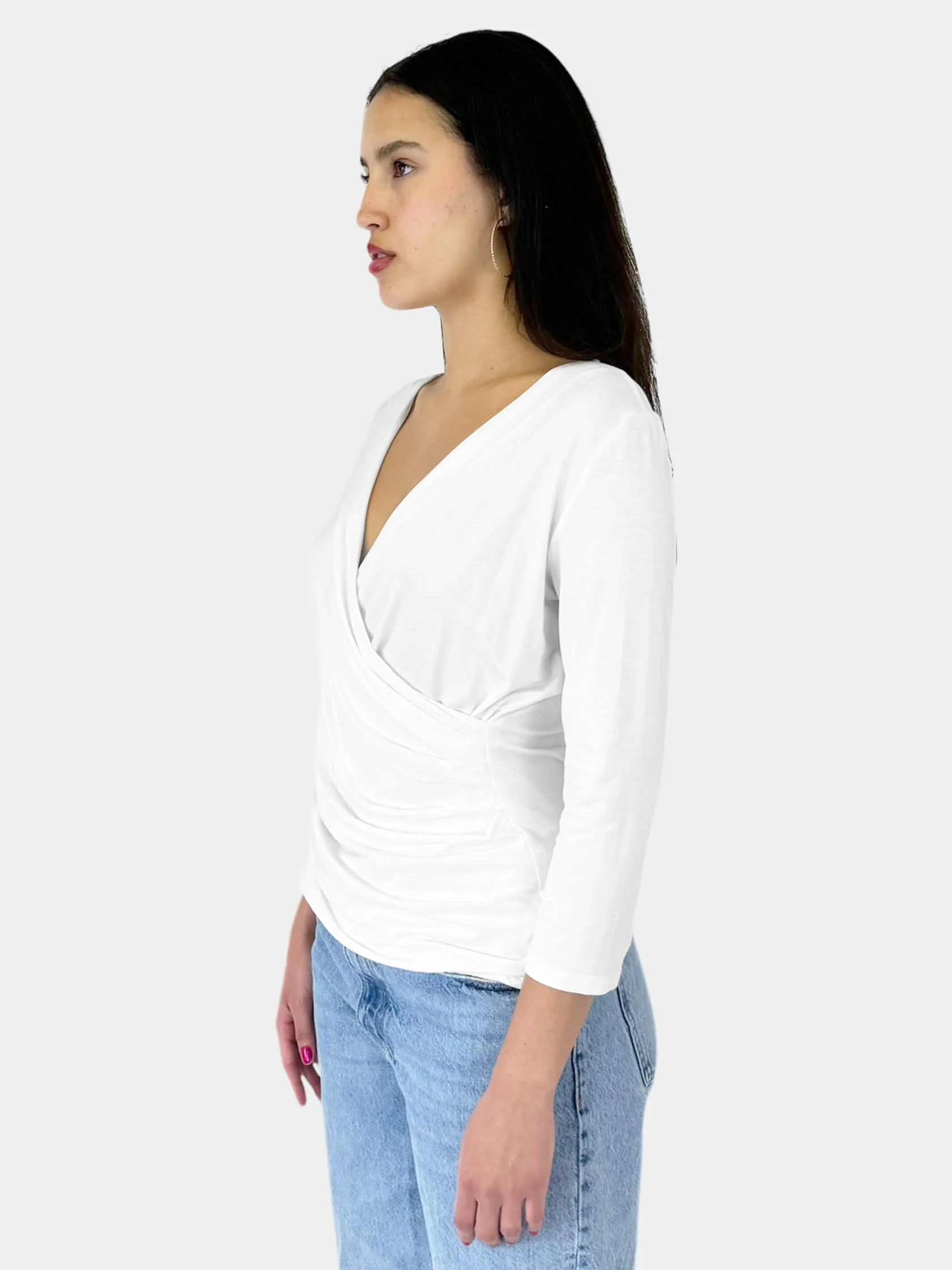 V-Neck Draped Top