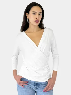 V-Neck Draped Top