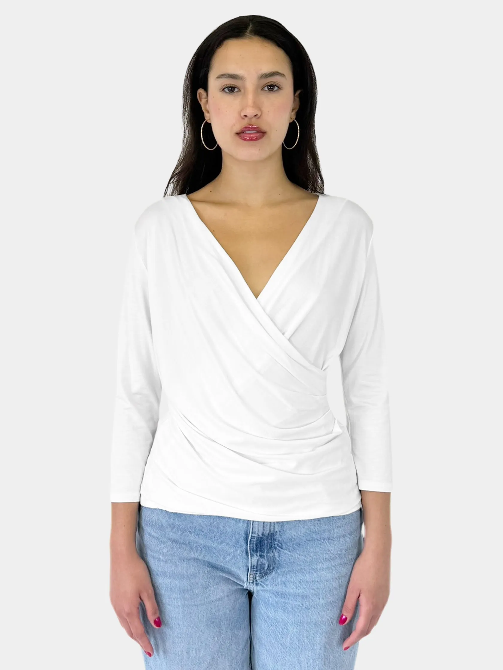 V-Neck Draped Top