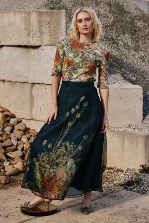 Valley Skirt - Dried Flowers Print