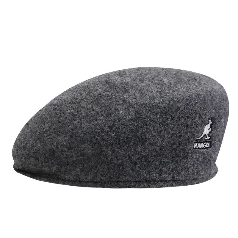 Versatile Kangaroo Wool Painter's Beret Hat