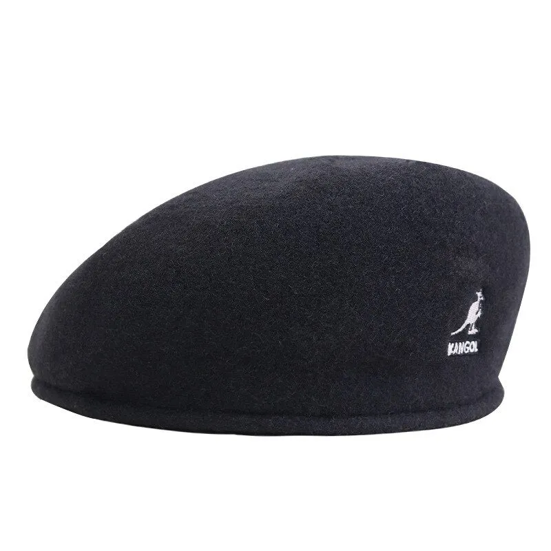 Versatile Kangaroo Wool Painter's Beret Hat