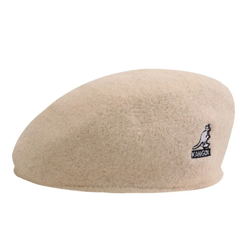 Versatile Kangaroo Wool Painter's Beret Hat