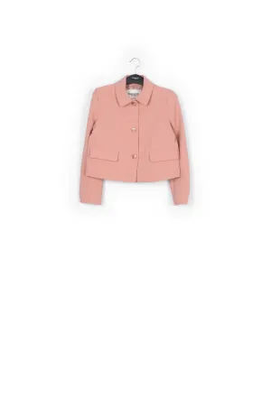 Vintage pink cropped jacket