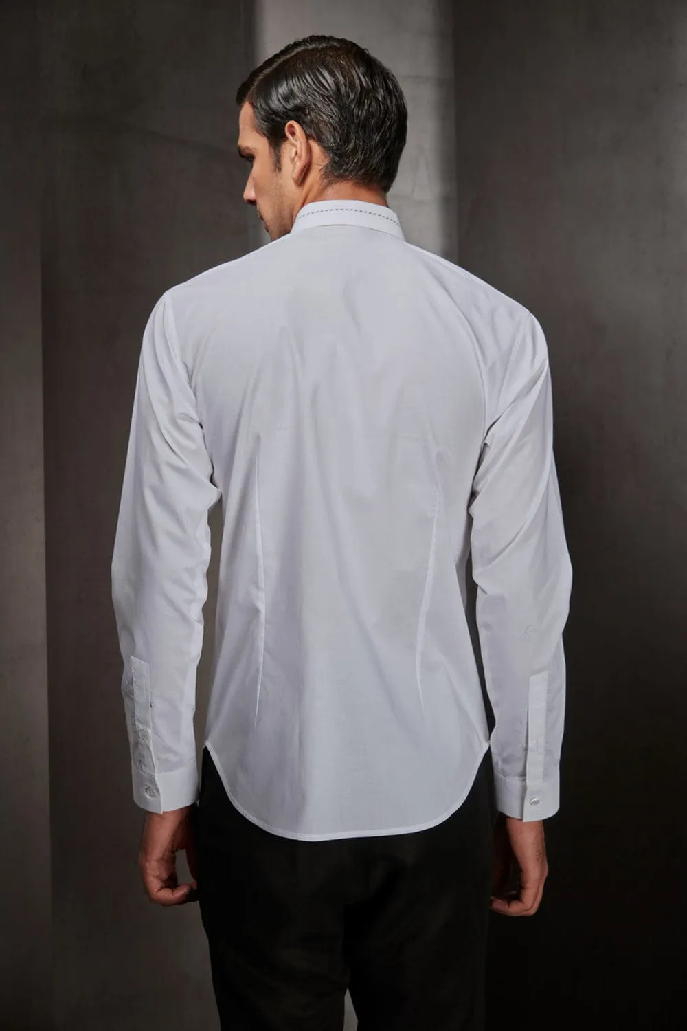White Embroidered Shirt