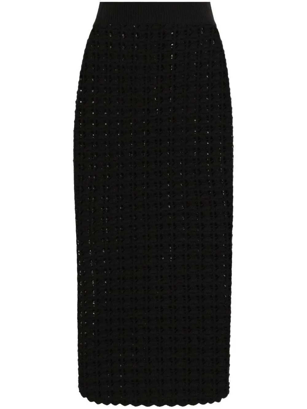 Wol midi skirt