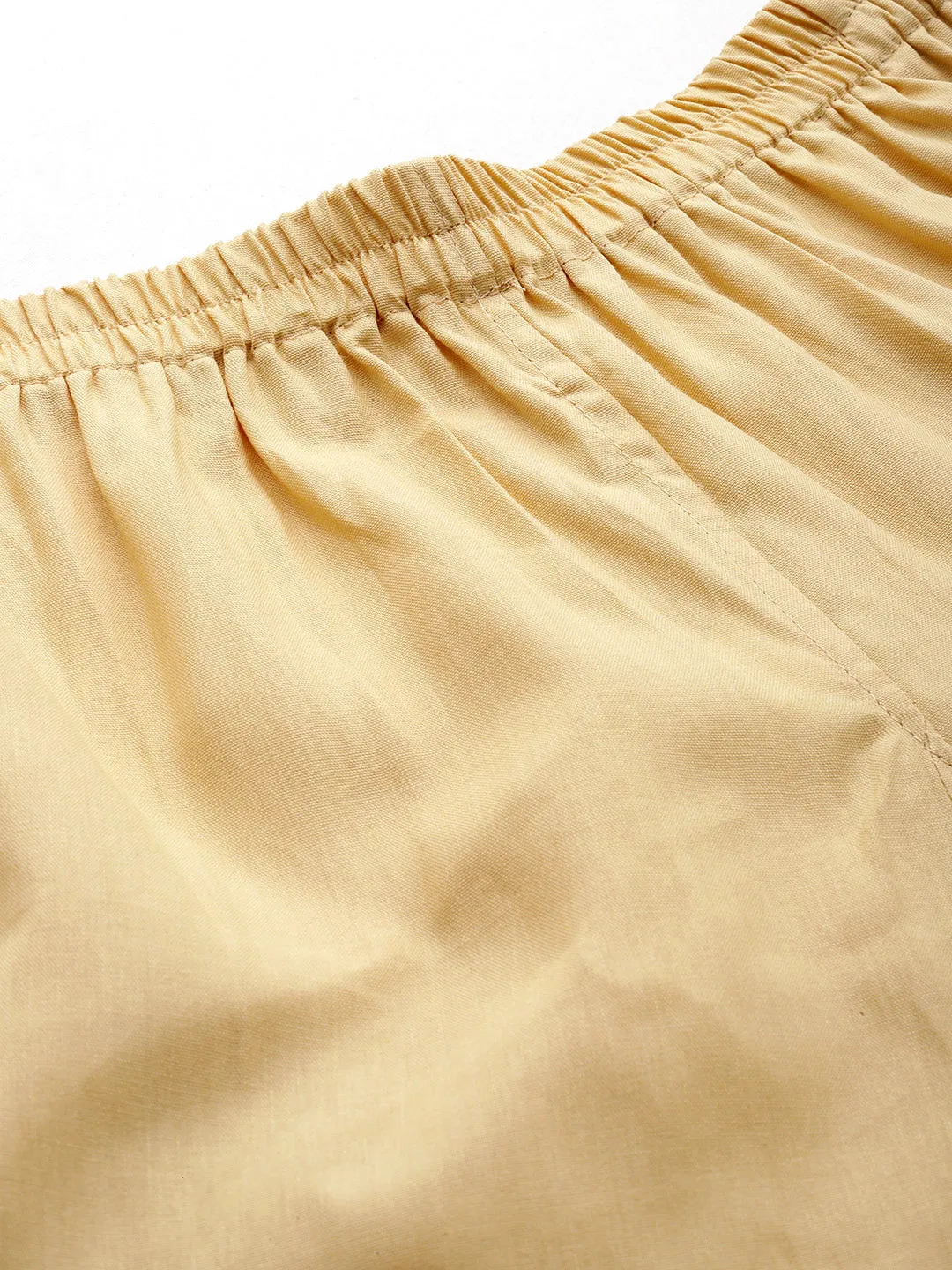 Women Pure Cotton Kurti Pant - Apricot