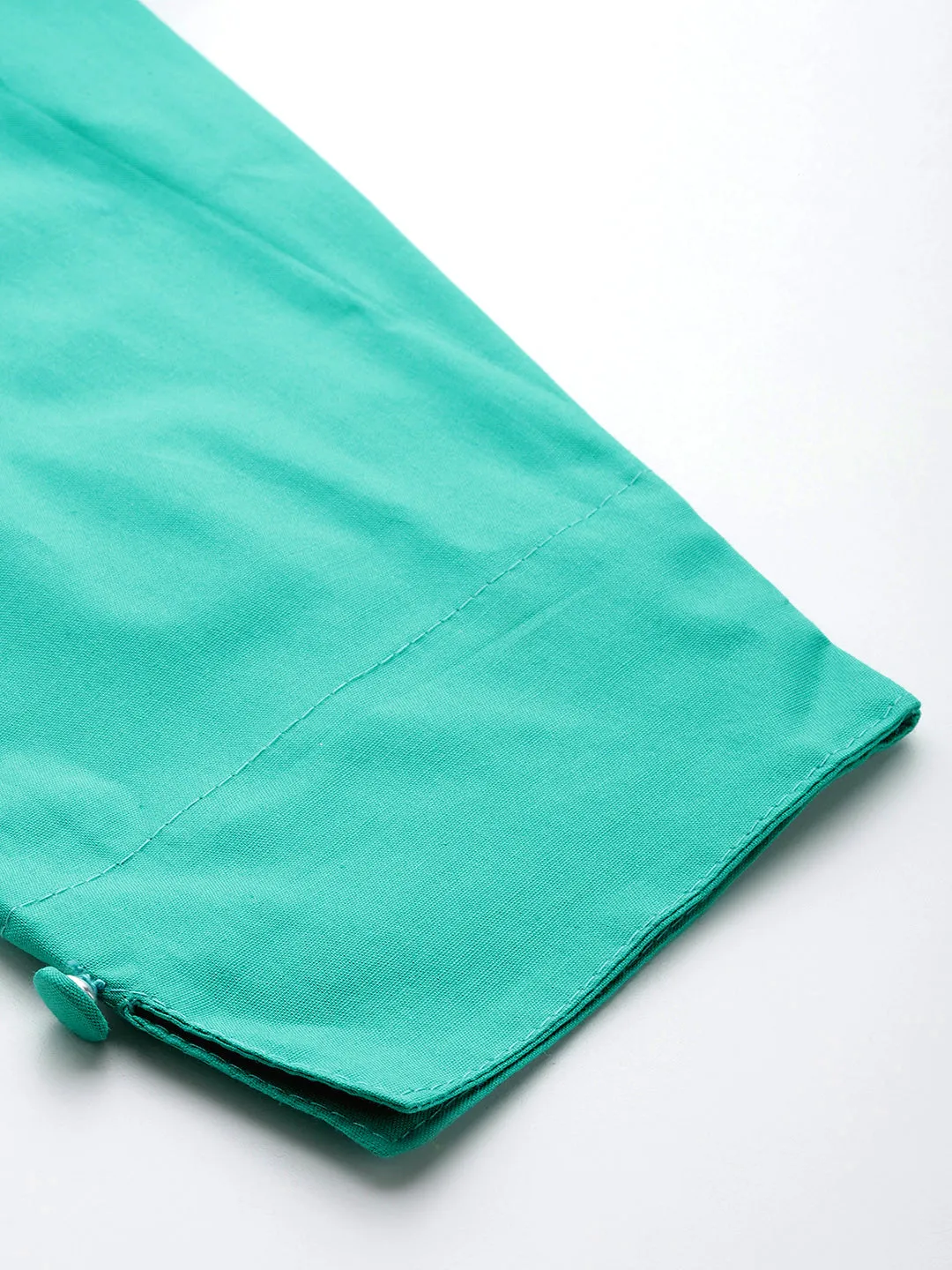 Women Pure Cotton Kurti Pant - Pista Green