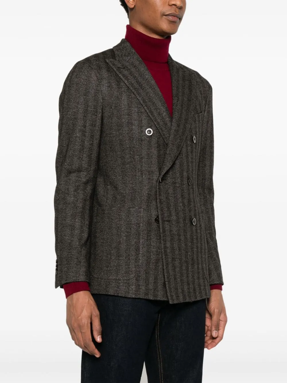 Wool double-breasted jacket