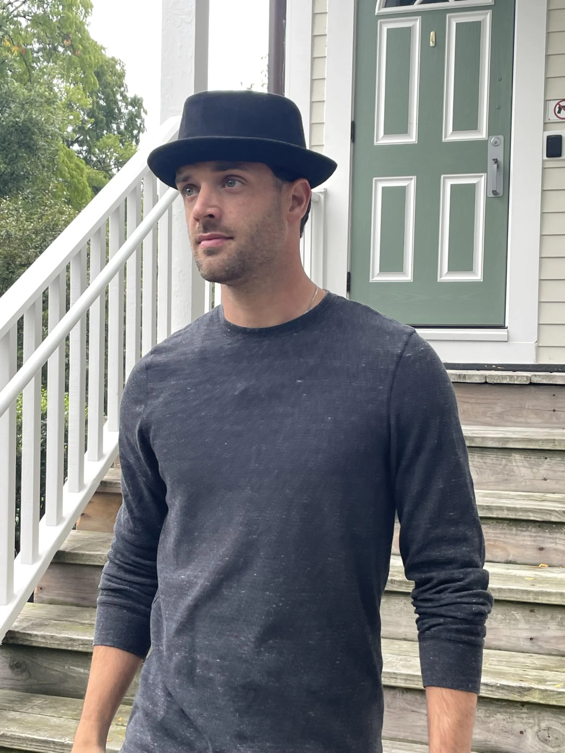 Wool Fedora Diamond Shaped by Funky Junque