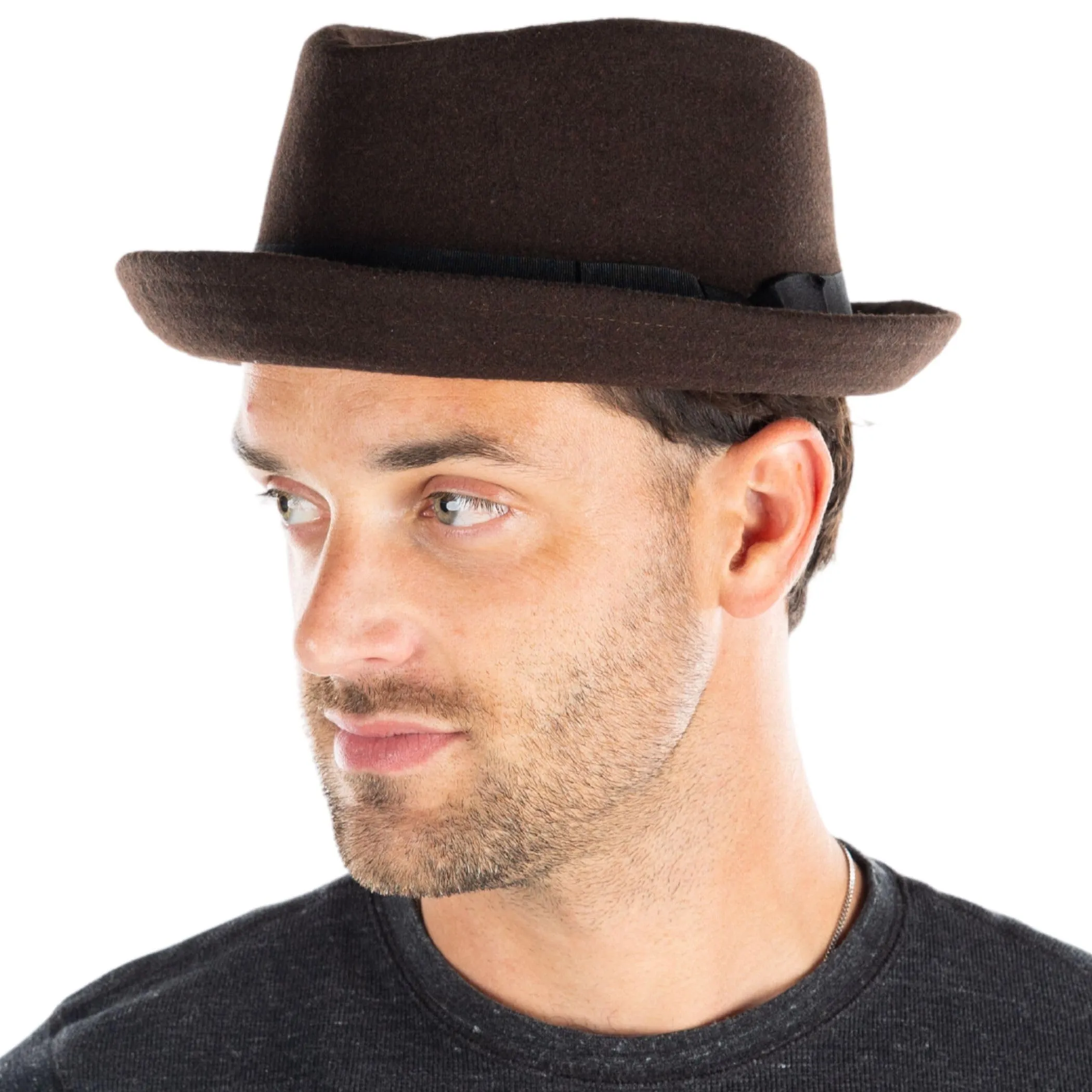Wool Fedora Diamond Shaped by Funky Junque