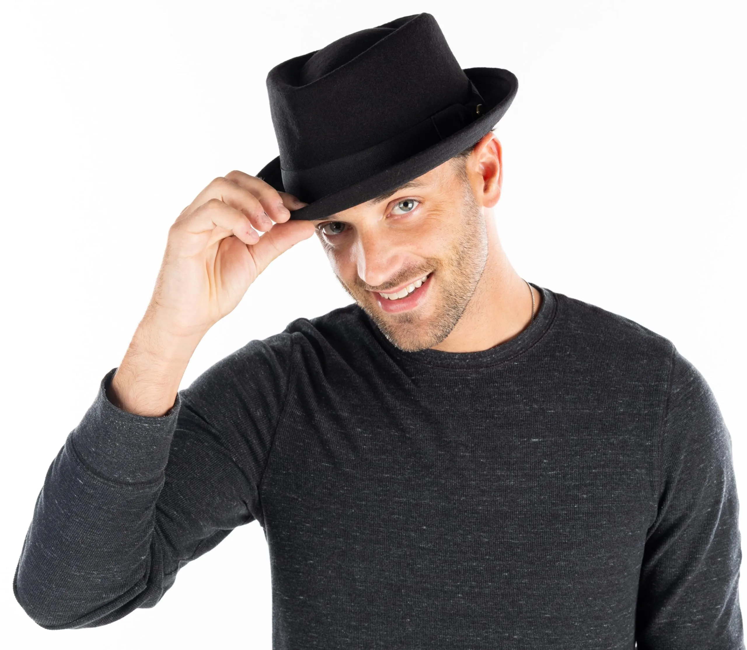 Wool Fedora Diamond Shaped by Funky Junque
