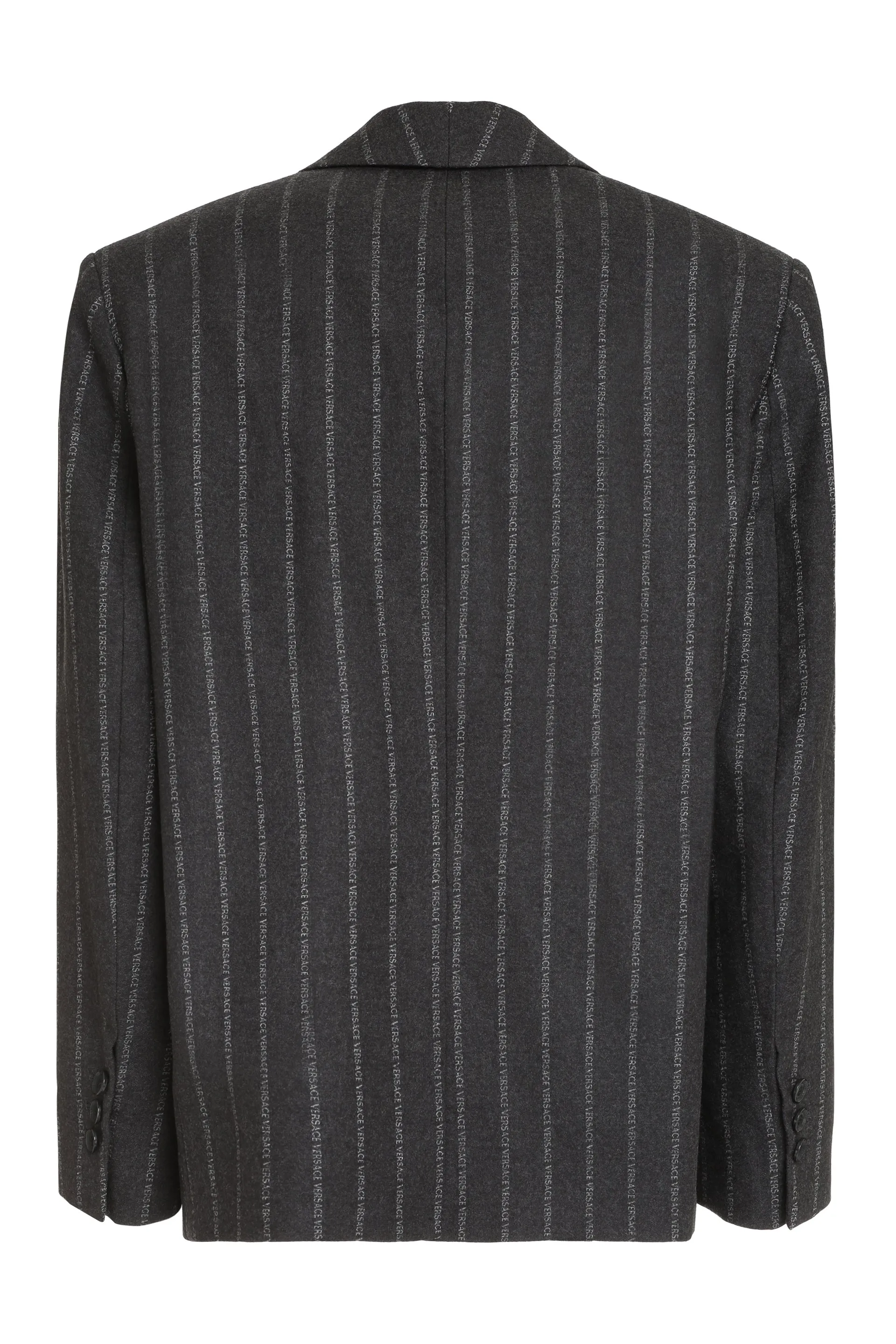 Wool pinstripe blazer