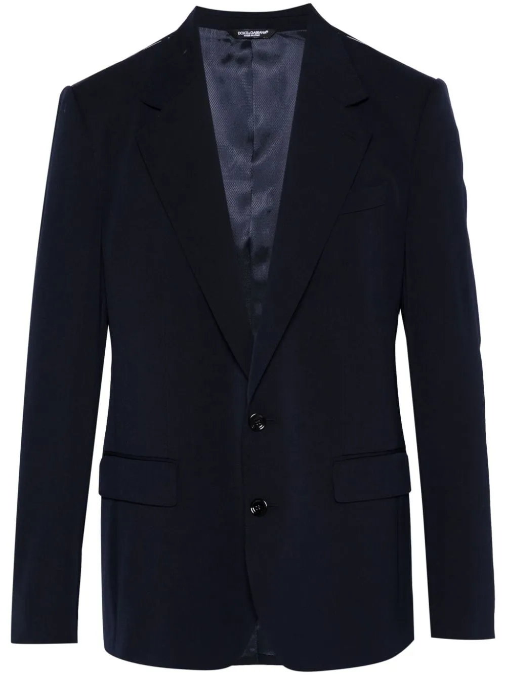 Wool single-breasted jacket