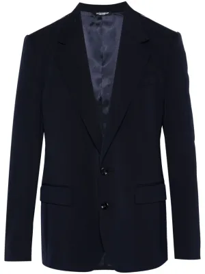 Wool single-breasted jacket
