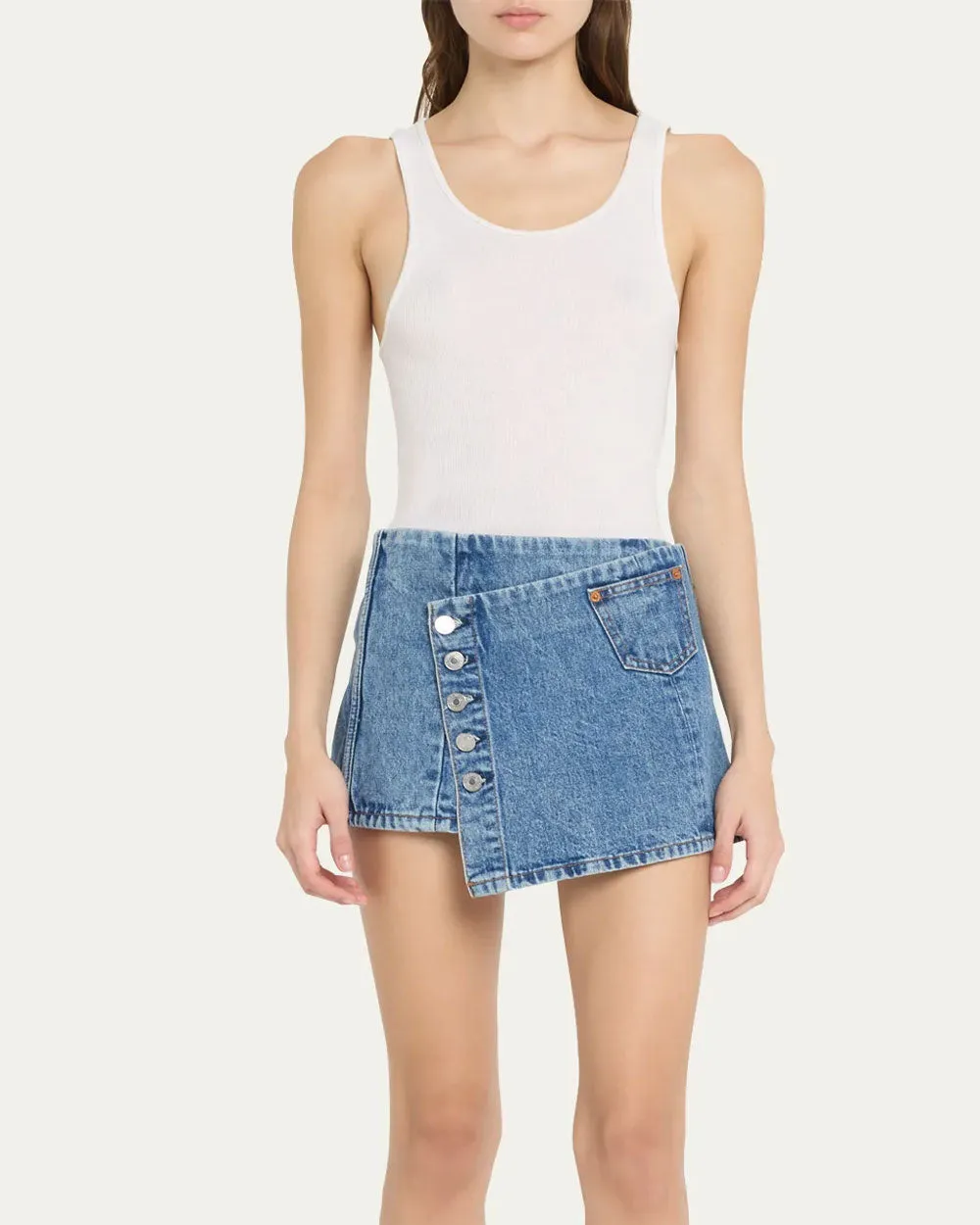 Wrap Mini Skirt