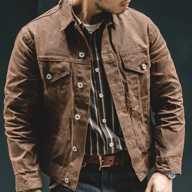 Y2K Retro Khaki Casual Jacket for Comfort and Durability