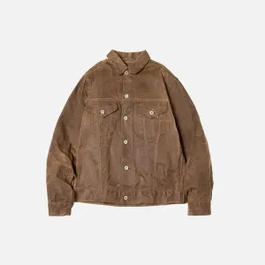 Y2K Retro Khaki Casual Jacket for Comfort and Durability