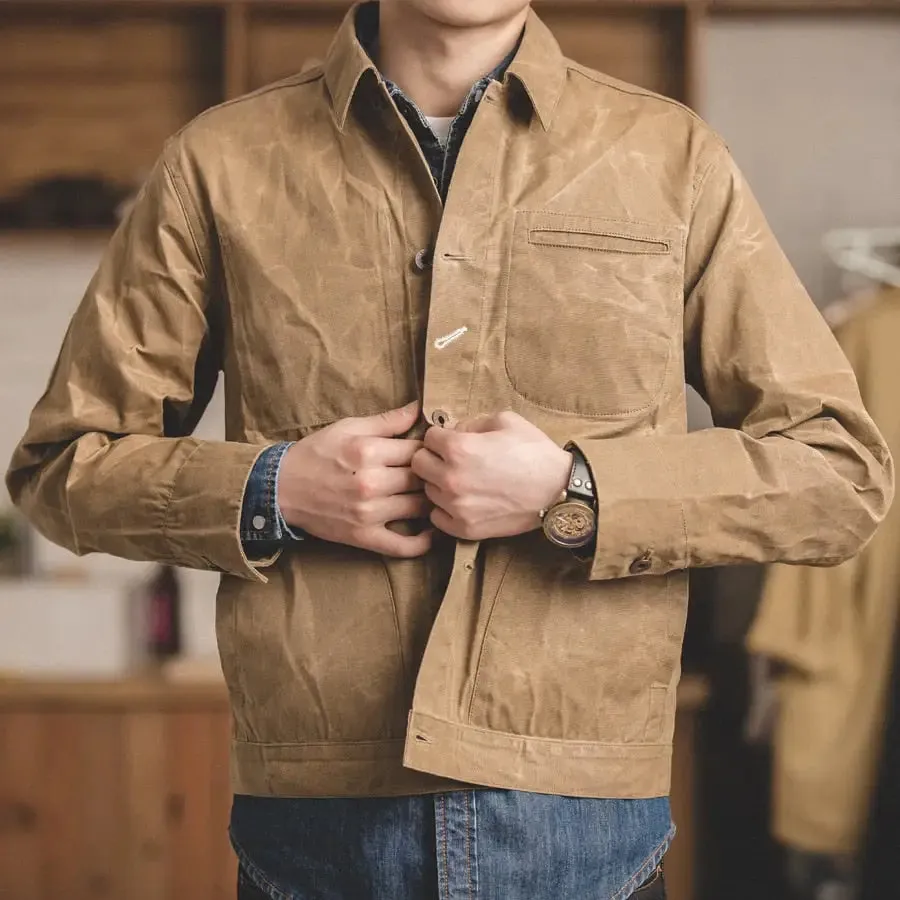 Y2K Retro Khaki Casual Jacket for Comfort and Durability