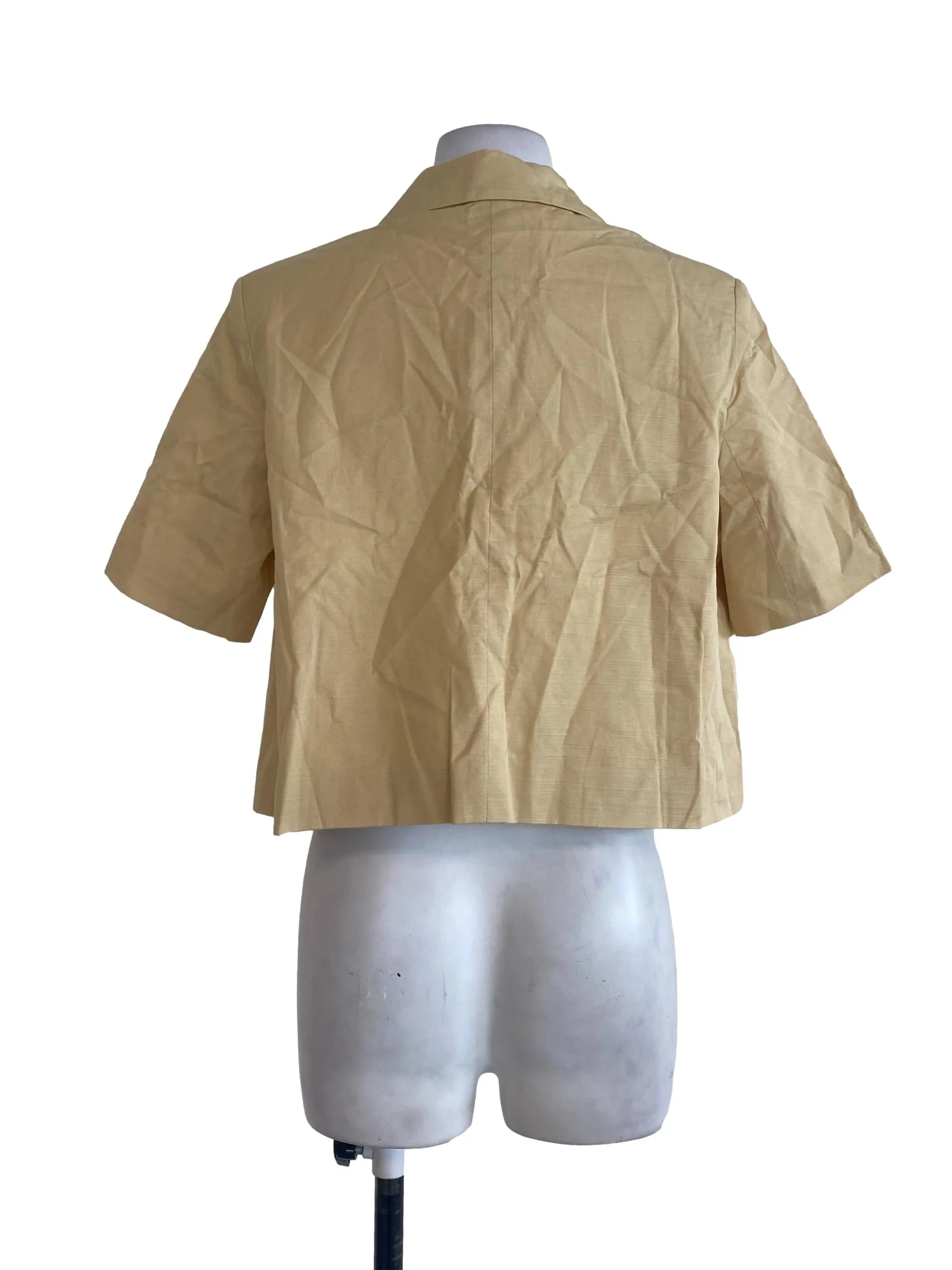 Yellow Cropped Jacket
