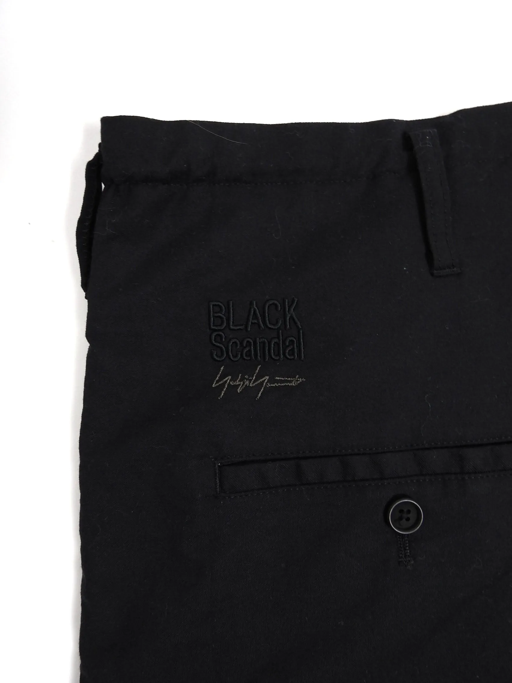 Yohji Yamamoto Black Scandal Black Drawstring Trousers Size 2